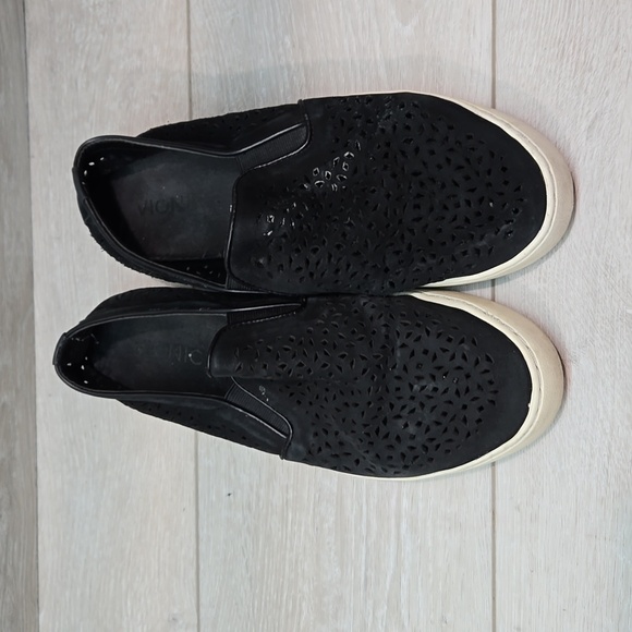 Vionic Women Leather Platform Loafer Slip on shoes sz 9 - Picture 3 of 16